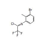 N-(3-Bromo-2-methylphenyl)-2,2,2-trifluoroacetimidoyl Chloride