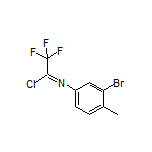 N-(3-Bromo-4-methylphenyl)-2,2,2-trifluoroacetimidoyl Chloride