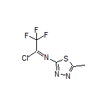 2,2,2-Trifluoro-N-(5-methyl-1,3,4-thiadiazol-2-yl)acetimidoyl Chloride