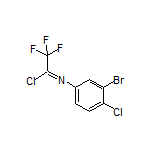 N-(3-Bromo-4-chlorophenyl)-2,2,2-trifluoroacetimidoyl Chloride