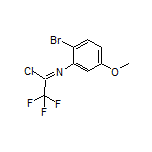 N-(2-Bromo-5-methoxyphenyl)-2,2,2-trifluoroacetimidoyl Chloride