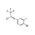 N-(4-Bromo-3-methylphenyl)-2,2,2-trifluoroacetimidoyl Chloride