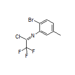 N-(2-Bromo-5-methylphenyl)-2,2,2-trifluoroacetimidoyl Chloride