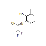 N-(2-Bromo-3-methylphenyl)-2,2,2-trifluoroacetimidoyl Chloride