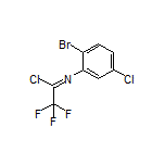 N-(2-Bromo-5-chlorophenyl)-2,2,2-trifluoroacetimidoyl Chloride