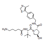 (2S,4R)-1-[(S)-2-(5-Aminopentanamido)-3,3-dimethylbutanoyl]-4-hydroxy-N-[4-(4-methylthiazol-5-yl)benzyl]pyrrolidine-2-carboxamide