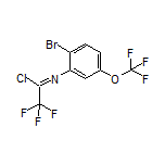 N-[2-Bromo-5-(trifluoromethoxy)phenyl]-2,2,2-trifluoroacetimidoyl Chloride