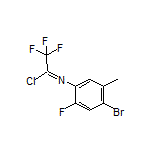 N-(4-Bromo-2-fluoro-5-methylphenyl)-2,2,2-trifluoroacetimidoyl Chloride