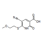 5-Cyano-6-[(2-methoxyethyl)thio]-2-oxo-1,2-dihydropyridine-3-carboxylic Acid