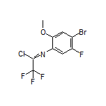 N-(4-Bromo-5-fluoro-2-methoxyphenyl)-2,2,2-trifluoroacetimidoyl Chloride