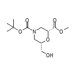 Methyl (2R,6S)-4-Boc-6-(hydroxymethyl)morpholine-2-carboxylate