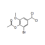 2-Bromo-4-(dichloromethyl)-6-methoxyphenyl Acetate