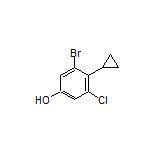 3-Bromo-5-chloro-4-cyclopropylphenol