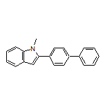 2-(4-Biphenylyl)-1-methylindole