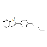 1-Methyl-2-(4-pentylphenyl)indole