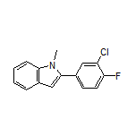 2-(3-Chloro-4-fluorophenyl)-1-methylindole