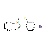 2-(4-Bromo-2-fluorophenyl)-1-methylindole