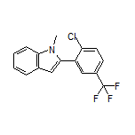 2-[2-Chloro-5-(trifluoromethyl)phenyl]-1-methylindole