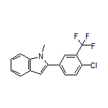 2-[4-Chloro-3-(trifluoromethyl)phenyl]-1-methylindole