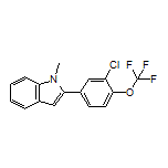 2-[3-Chloro-4-(trifluoromethoxy)phenyl]-1-methylindole