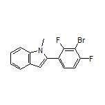 2-(3-Bromo-2,4-difluorophenyl)-1-methylindole