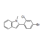 2-(4-Bromo-2-chlorophenyl)-1-methylindole