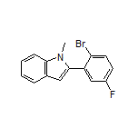 2-(2-Bromo-5-fluorophenyl)-1-methylindole