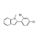 2-(2-Bromo-4-chlorophenyl)-1-methylindole