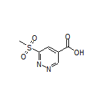 6-(Methylsulfonyl)pyridazine-4-carboxylic Acid