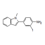 2-Iodo-4-(1-methyl-2-indolyl)aniline