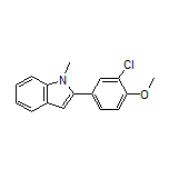 2-(3-Chloro-4-methoxyphenyl)-1-methylindole