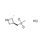 (2R,3S)-2-Methyl-3-[(methylsulfonyl)methyl]azetidine Hydrochloride