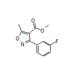 Methyl 3-(3-Fluorophenyl)-5-methylisoxazole-4-carboxylate