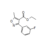 Ethyl 3-(3-Fluorophenyl)-5-methylisoxazole-4-carboxylate