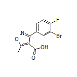 3-(3-Bromo-4-fluorophenyl)-5-methylisoxazole-4-carboxylic Acid