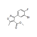 Methyl 3-(3-Bromo-4-fluorophenyl)-5-methylisoxazole-4-carboxylate