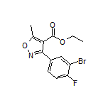 Ethyl 3-(3-Bromo-4-fluorophenyl)-5-methylisoxazole-4-carboxylate