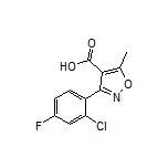 3-(2-Chloro-4-fluorophenyl)-5-methylisoxazole-4-carboxylic Acid