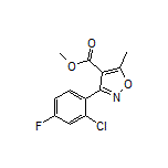 Methyl 3-(2-Chloro-4-fluorophenyl)-5-methylisoxazole-4-carboxylate