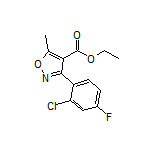 Ethyl 3-(2-Chloro-4-fluorophenyl)-5-methylisoxazole-4-carboxylate