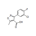 3-(3-Chloro-4-fluorophenyl)-5-methylisoxazole-4-carboxylic Acid