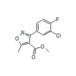 Methyl 3-(3-Chloro-4-fluorophenyl)-5-methylisoxazole-4-carboxylate