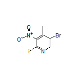 5-Bromo-2-iodo-4-methyl-3-nitropyridine