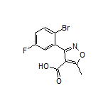 3-(2-Bromo-5-fluorophenyl)-5-methylisoxazole-4-carboxylic Acid