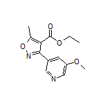 Ethyl 3-(5-Methoxy-3-pyridyl)-5-methylisoxazole-4-carboxylate