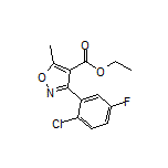 Ethyl 3-(2-Chloro-5-fluorophenyl)-5-methylisoxazole-4-carboxylate