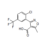 3-[2-Chloro-5-(trifluoromethyl)phenyl]-5-methylisoxazole-4-carboxylic Acid