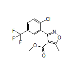 Methyl 3-[2-Chloro-5-(trifluoromethyl)phenyl]-5-methylisoxazole-4-carboxylate