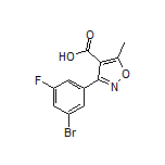 3-(3-Bromo-5-fluorophenyl)-5-methylisoxazole-4-carboxylic Acid