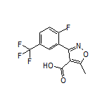 3-[2-Fluoro-5-(trifluoromethyl)phenyl]-5-methylisoxazole-4-carboxylic Acid